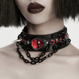 Punk Demon's Eye Choker