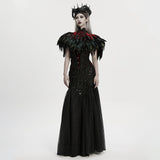 Goth Gorgeous Reversible Feather Shawl