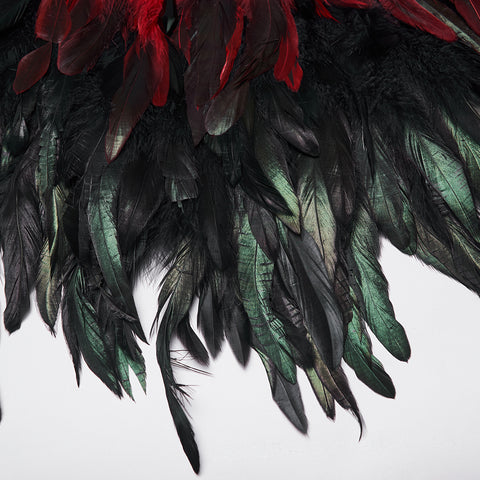 Goth Gorgeous Reversible Feather Shawl