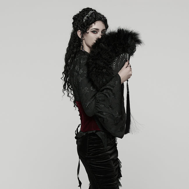 New Chinese Style Feather Fan