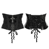 Goth Patent Leather Corset