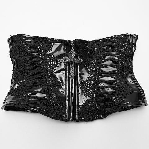 Goth Patent Leather Corset