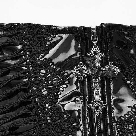 Goth Patent Leather Corset