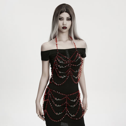 Goth Bone Body Chain