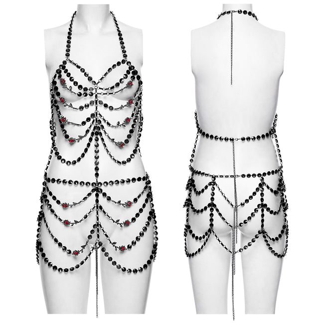 Goth Bone Body Chain