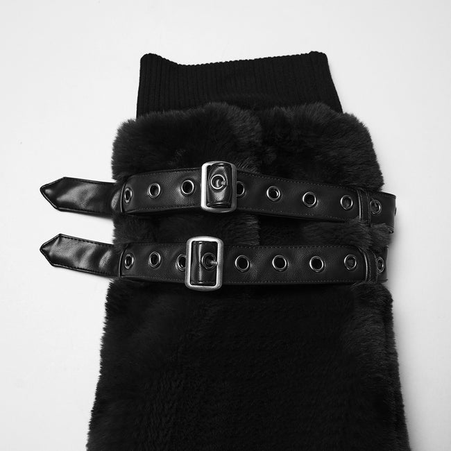 Punk Ultra-Soft Fur Leg Warmers
