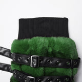 Punk Ultra-Soft Fur Leg Warmers