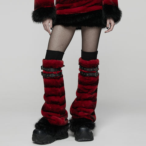Punk Ultra-Soft Fur Leg Warmers