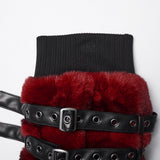 Punk Ultra-Soft Fur Leg Warmers