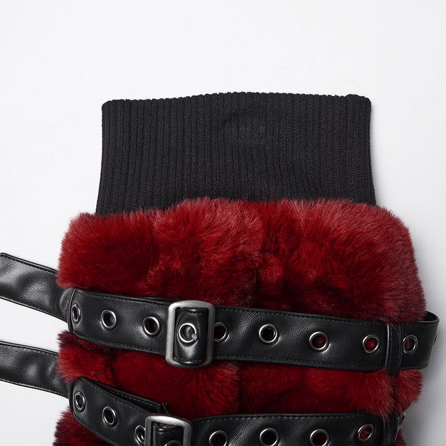 Punk Ultra-Soft Fur Leg Warmers