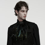 Men's Goth Feather Collar Pin