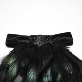 Men's Goth Feather Collar Pin