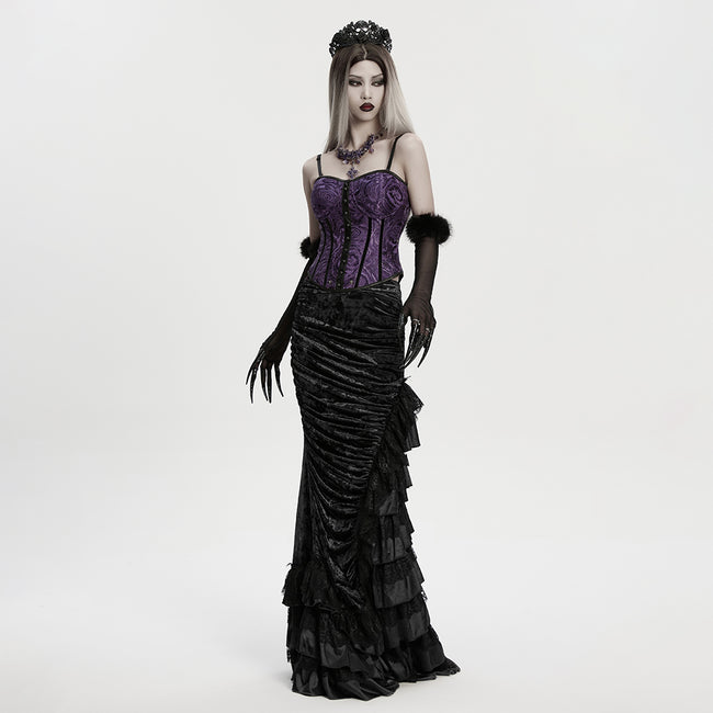 Goth Rose Skull Crown