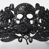 Goth Rose Skull Crown