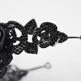 Goth Rose Skull Crown