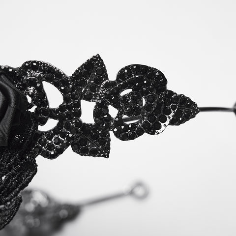 Goth Rose Skull Crown