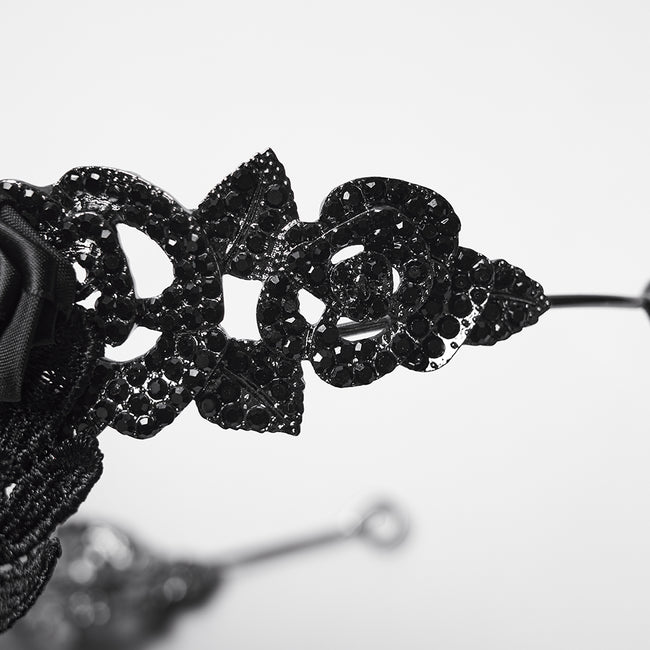 Goth Rose Skull Crown