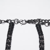 Doomsday Punk Snake-Wrapped Skull Necklace