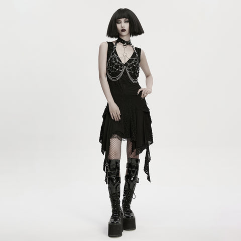 Sexy Punk Choker Chest Chain