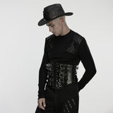 Punk Metal Leather Corset