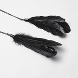 Goth Goddess Feather Hair Hoop
