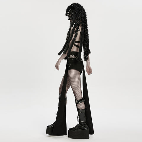 Punk Fox Head Braided Hood