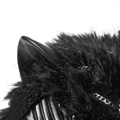 Punk Fox Head Braided Hood