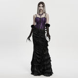 Goth Crystal Cross Necklace