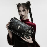 Punk Metal Leather Skull Bag