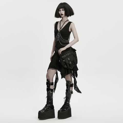 Punk Techwear Waist-Leg Bag