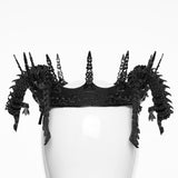 Goth Coiling Dragon Crown For Men