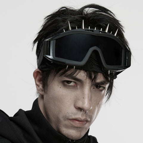 Cyberpunk metal headwear