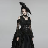 Goth Rose Tassel Corset