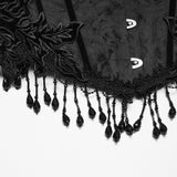 Goth Rose Tassel Corset