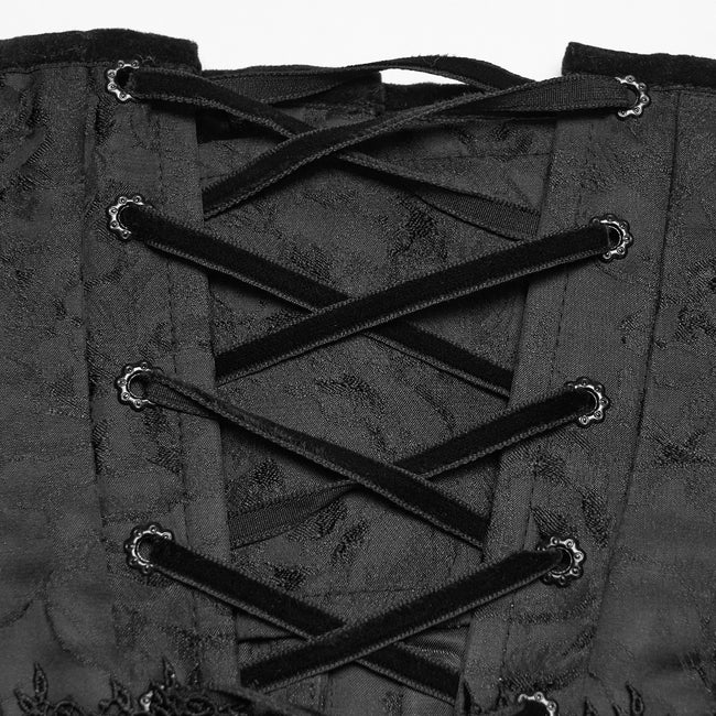 Goth Rose Tassel Corset