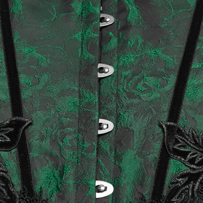Goth Rose Tassel Corset