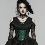 Goth Rose Tassel Corset