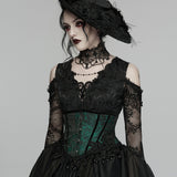 Goth Rose Tassel Corset