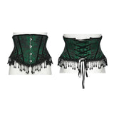 Goth Rose Tassel Corset