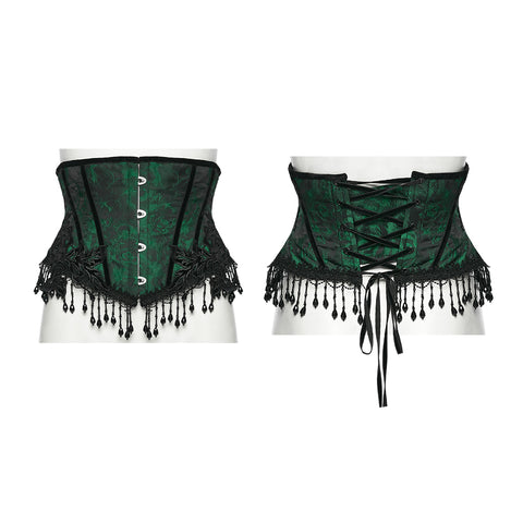 Goth Rose Tassel Corset