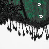 Goth Rose Tassel Corset