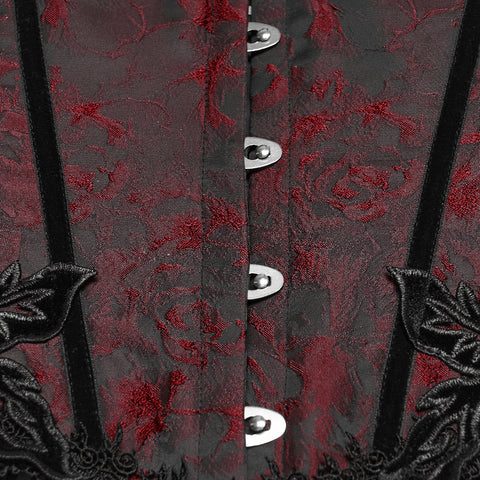 Goth Rose Tassel Corset