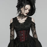 Goth Rose Tassel Corset