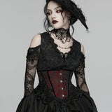 Goth Rose Tassel Corset