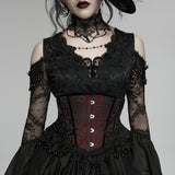 Goth Rose Tassel Corset