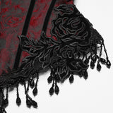 Goth Rose Tassel Corset