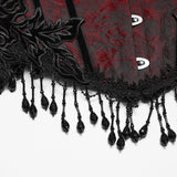 Goth Rose Tassel Corset