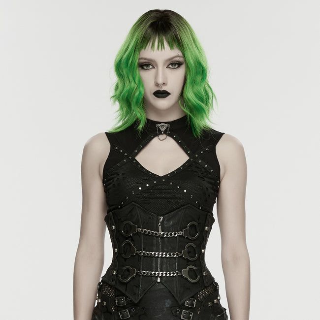 Punk Handcuffs Chain Corset