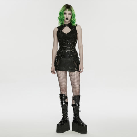 Punk Handcuffs Chain Corset
