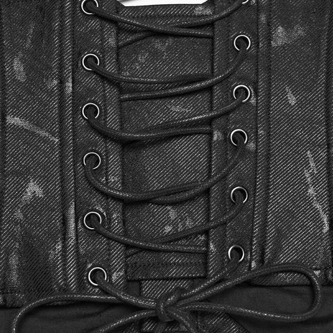 Punk Handcuffs Chain Corset